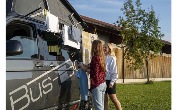 BusBoxx Wäscheleine für Kederschiene VW T5 / T6 DIY Selbstbausatz für California